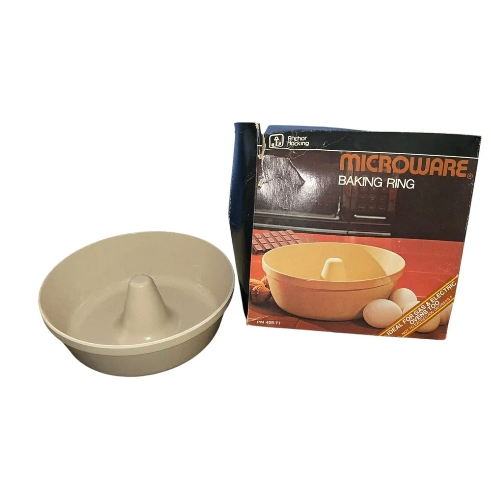 Vintage Anchor Hocking Microware Baking‎ Ring 2.5 Qt PM 459-T1 Retro Kitchen
